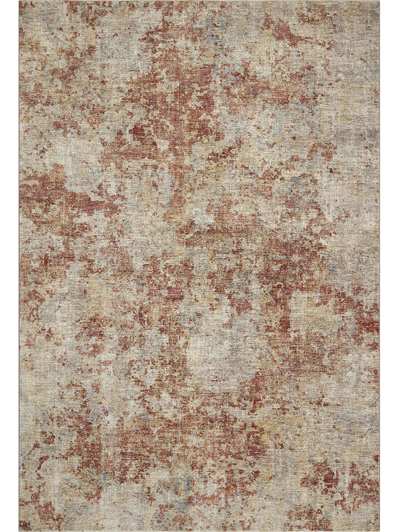 Gaia GAA03 Taupe/Brick 4' x 5'7" Rug