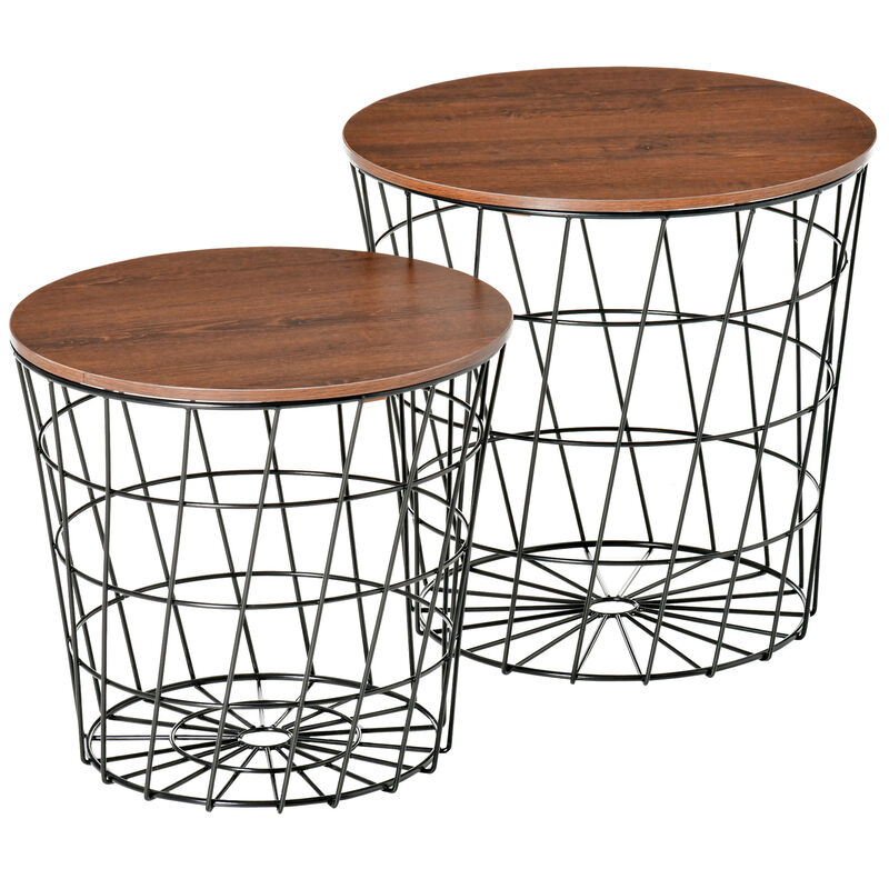 Hivvago Multi-Purpose Nesting Side Tables Set image number 0