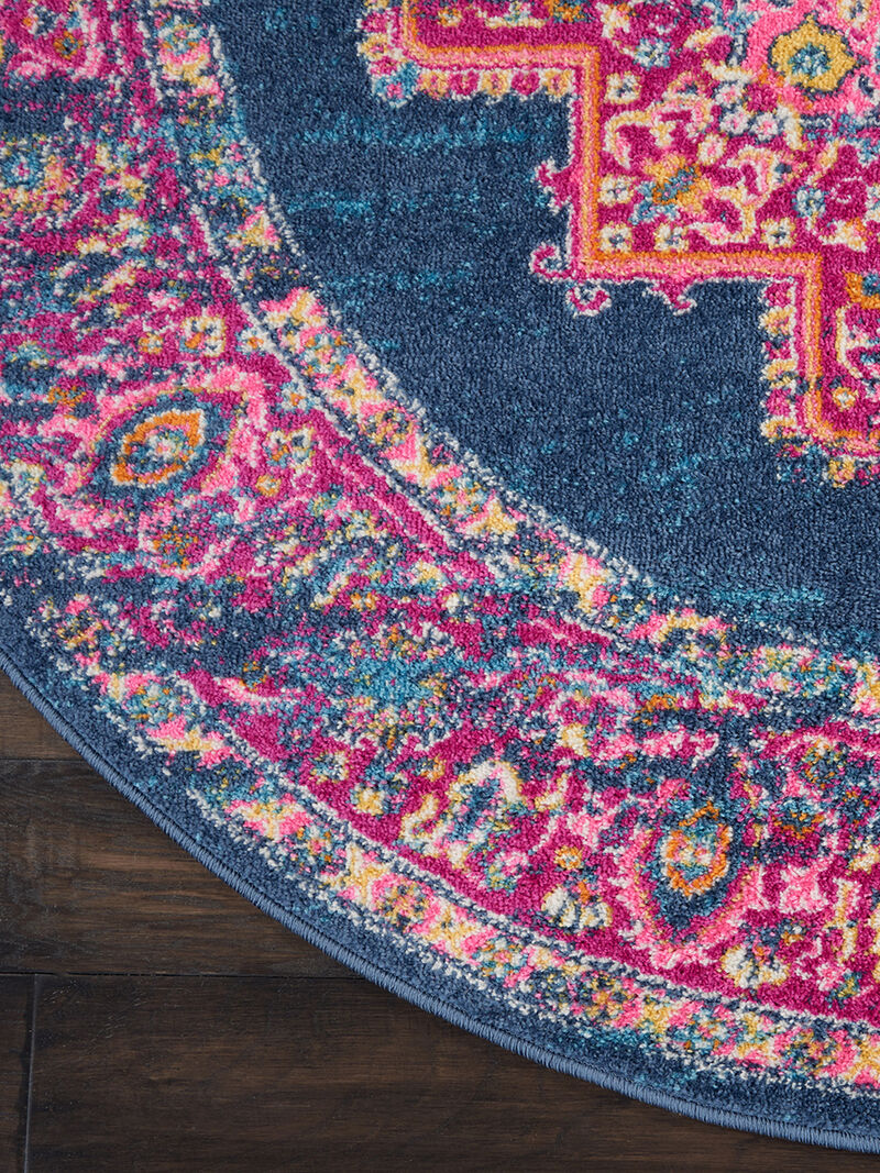 Passion PSN03 Blue 5'3" x 7'3" Rug image number 3