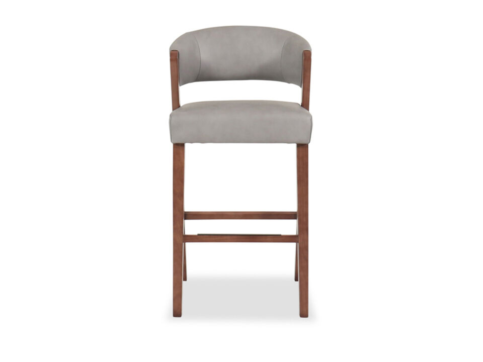 Slate Leather Barstool