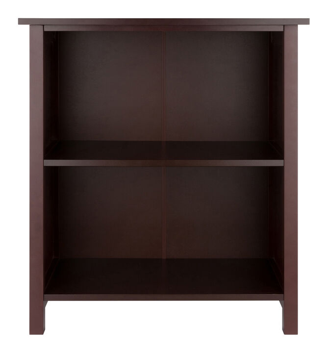 Winsome  3 Tier Medium wood Storage Shelf or Bookcase   Antique Walnut