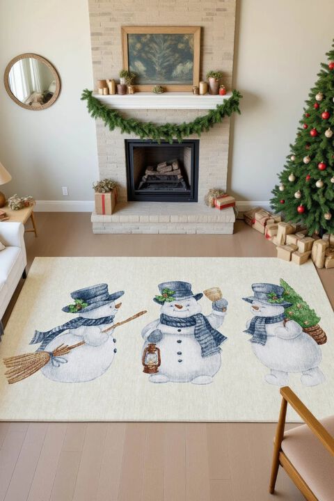 Merry & Bright MY28 Ivory 10' x 14' Rug