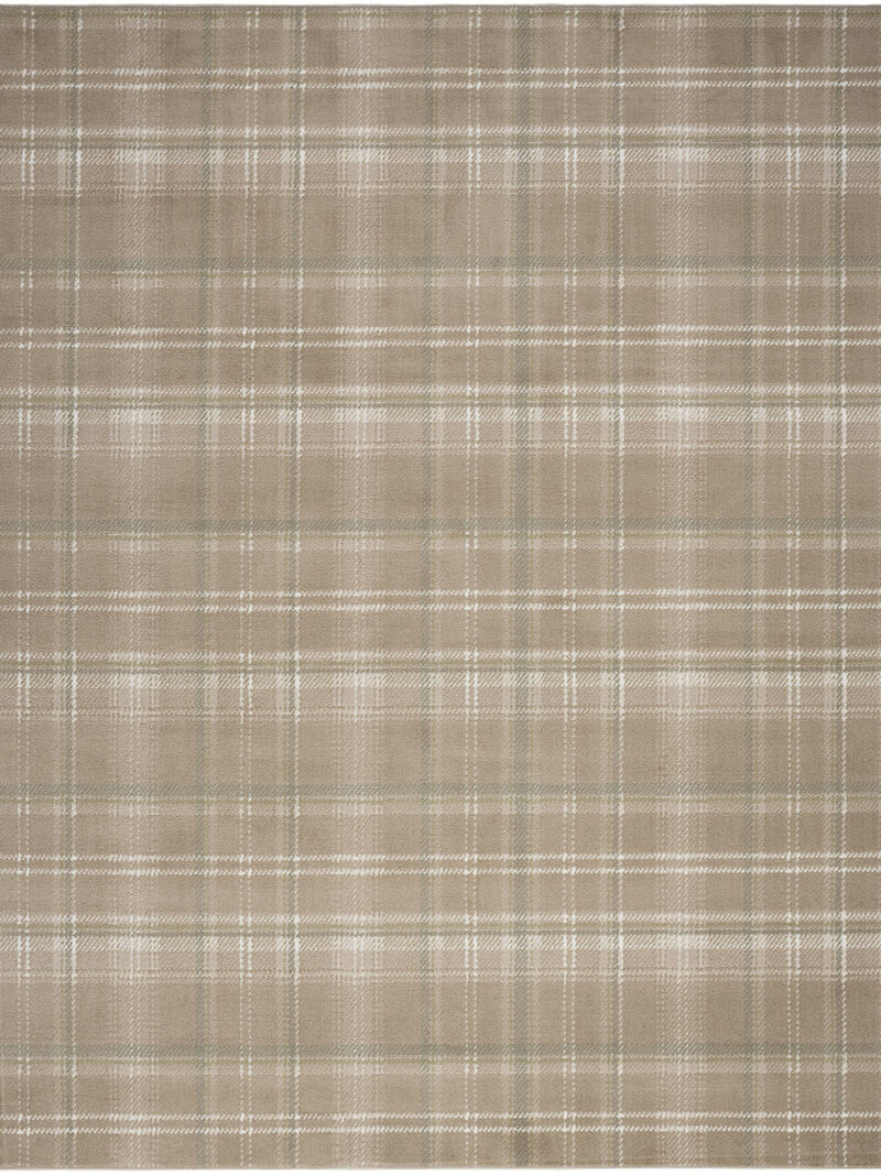 Grafix GRF03 Taupe 5'3" x 7'3" Rug image number 0