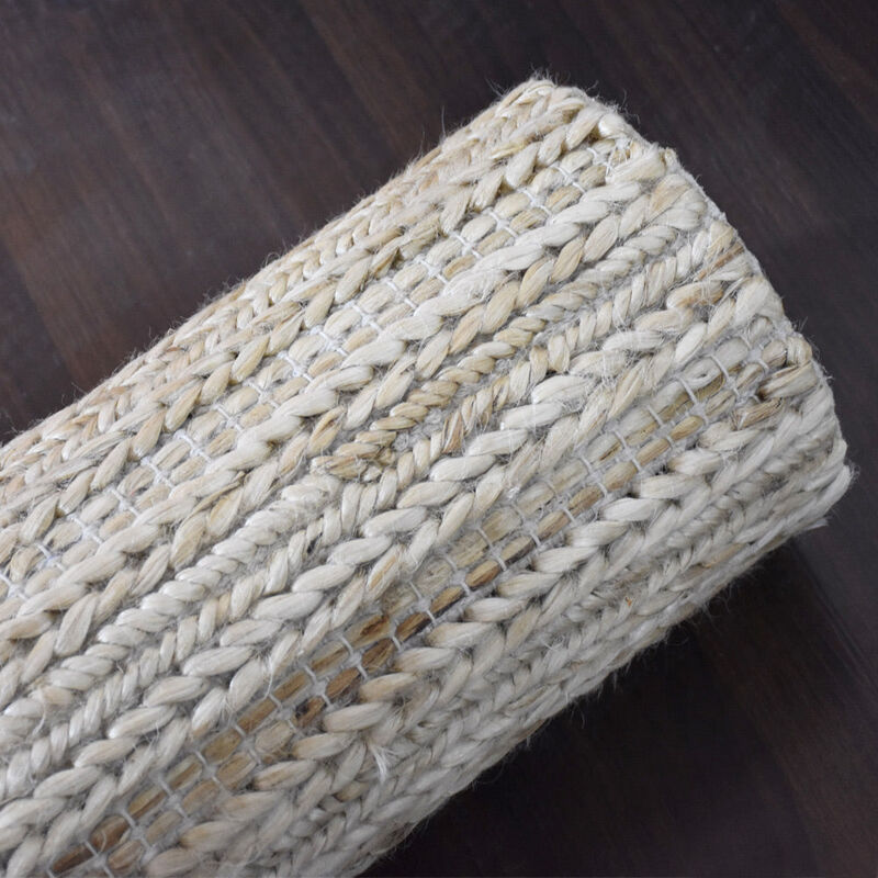 HAND KNOTTED SUMAK JUTE ECO-FRIENDLY Contemporary AREA RUGS  - Rectangle Contemporary, High Pile, Natural Fiber, Outdoor Indoor Handmade Area Rugs for Living Room (J00012) image number 6
