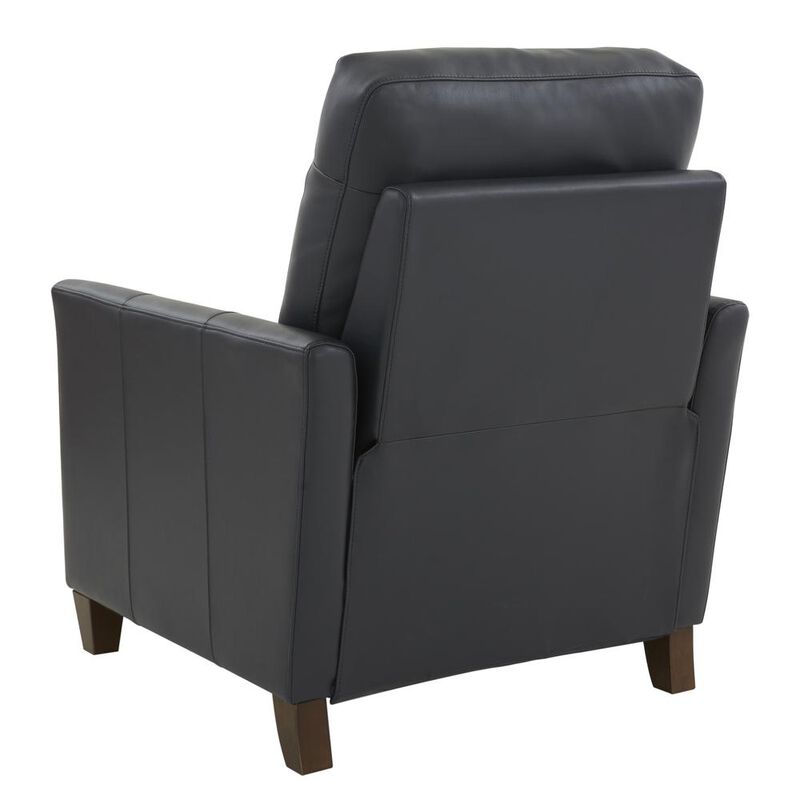 Comfort Pointe Penny Midnight Blue Faux Leather Modern Recliner