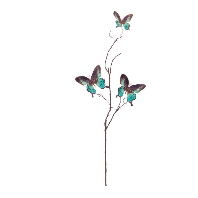 Set of 6 Butterfly Twig Sprays for Floral Arrangements, Vases, or Spring Displays