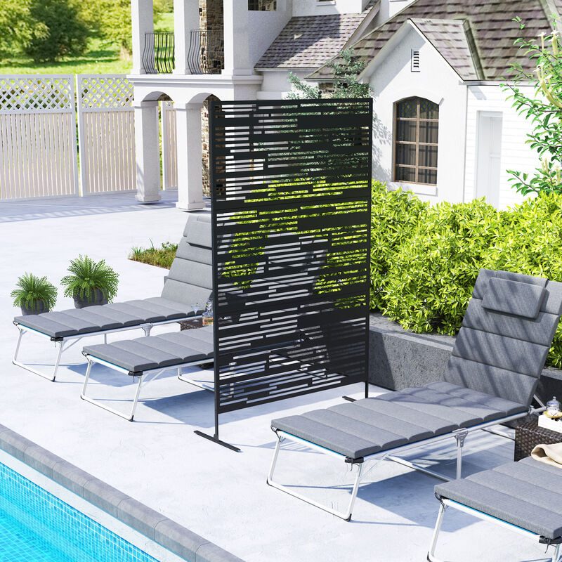 Hivvago Freestanding 78" Decorative Privacy Wall image number 6