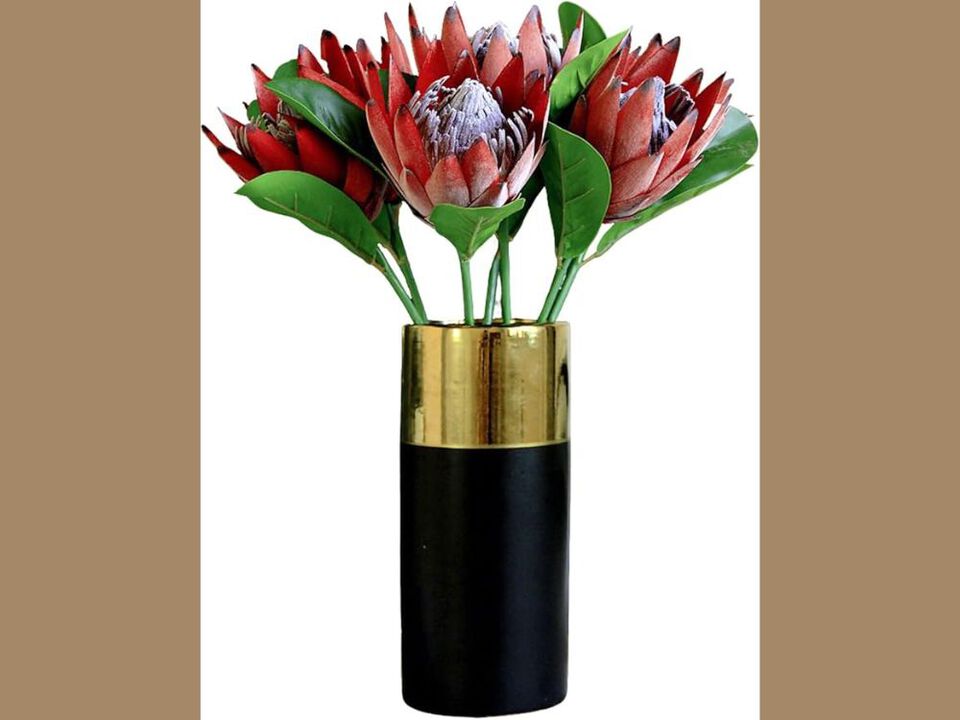 3 Piece Orange Artificial Flowers Wedding Centerpiece Decor