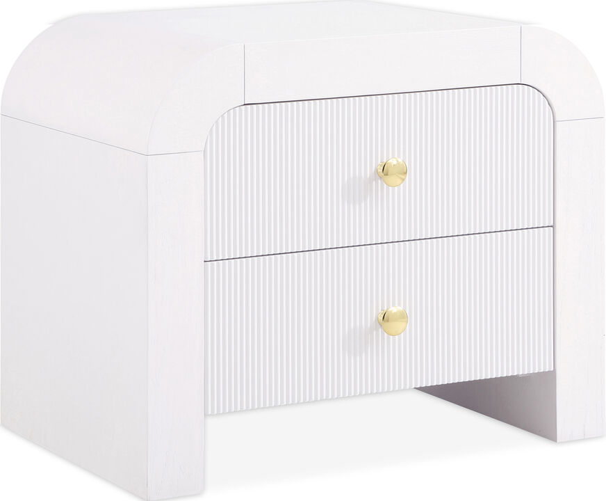 Meridian Furniture Artisto White Night Stand