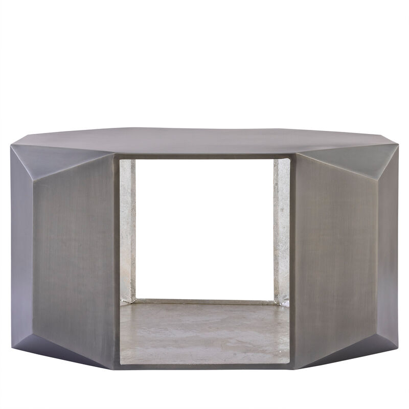 Lorvique Gold Hexagon Coffee Table image number 4