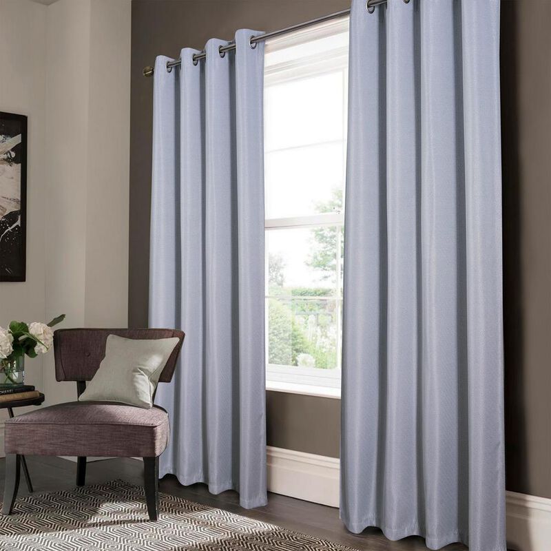 Lucas Jacquard Blackout Grommet Curtain Panel Silver by Olivia Gray