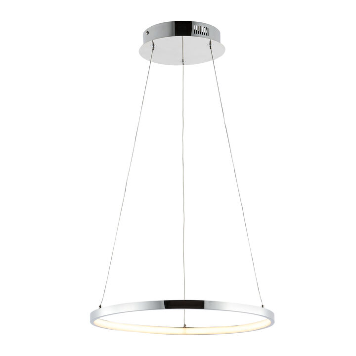 Brice Modern Contemporary Metal Round Dimmable Integrated LED Pendant
