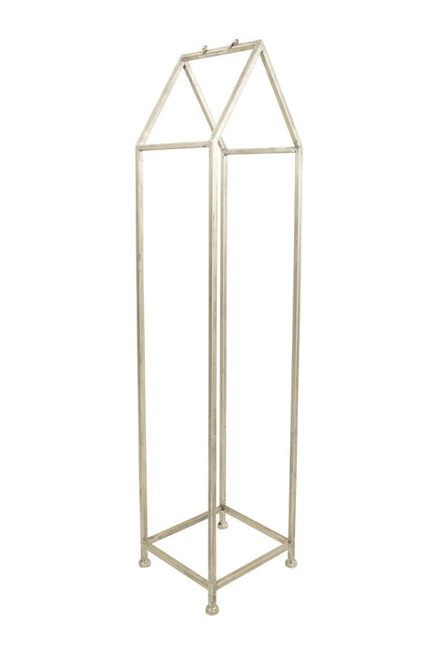 Metal House Shaped Fire Wood Holder with Handle