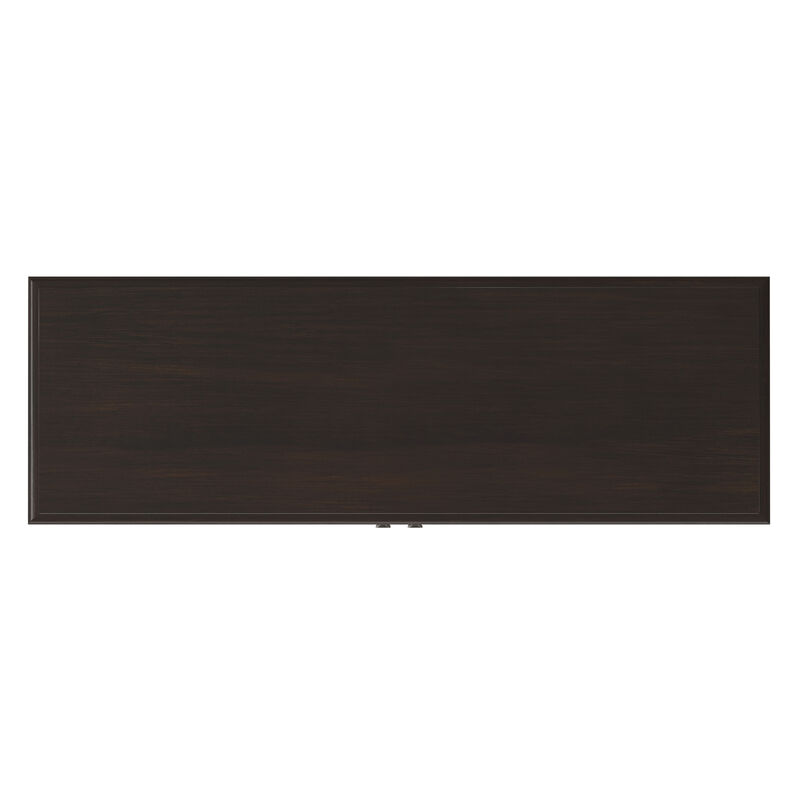 Connaught SOLID WOOD 46 inch Wide Traditional Tall Storage Cabinet in Dark Chestnut Brown image number 6