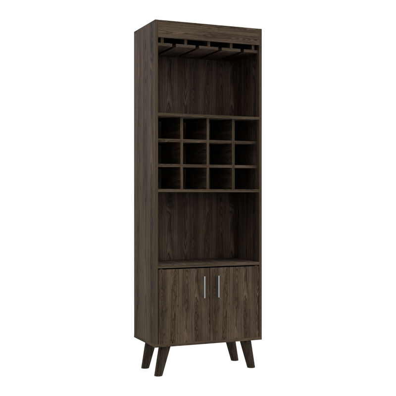 Bar Cabinet Bull, Living Room, Dark Walnut