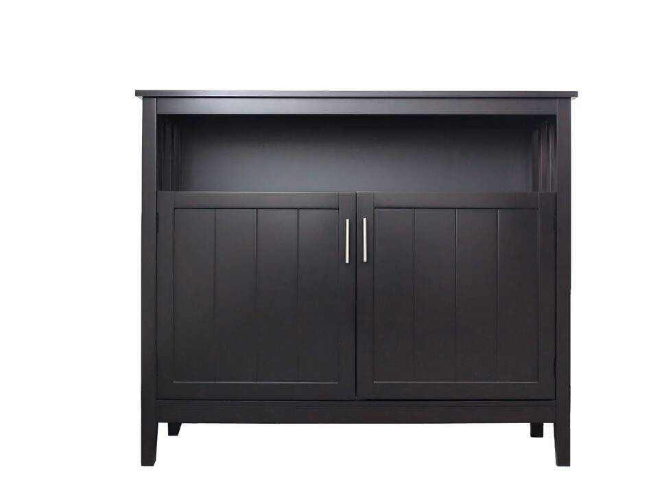 Wood 39.96 in. Sideboard with 2-Door and 1-Shelf