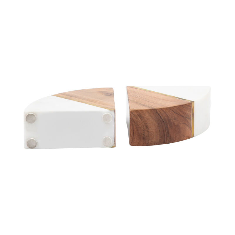 Marble S/2 5" Bookends image number 4