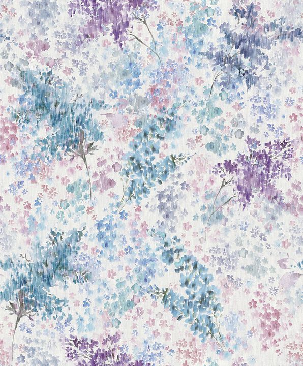 Flora Soft Foliage Purple Lilac Wallpaper 47450