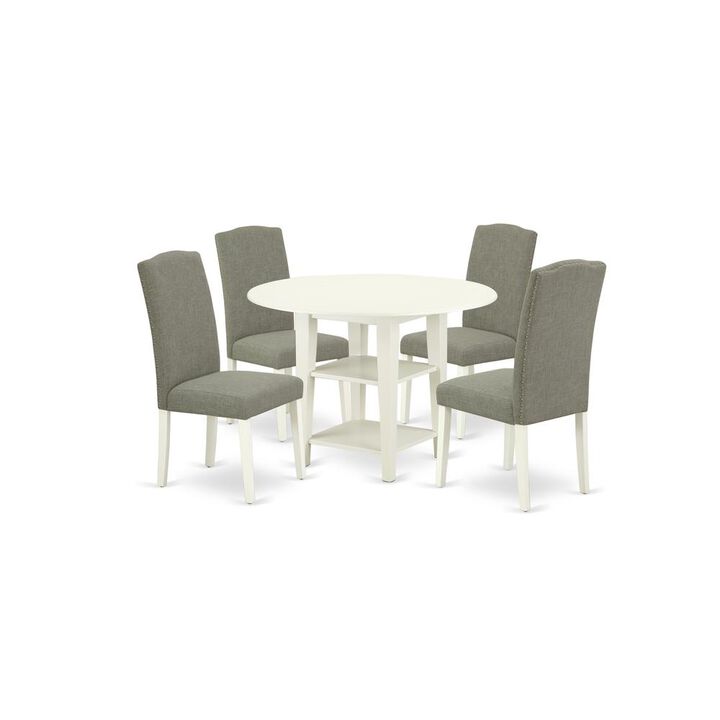 Dining Room Set Linen White