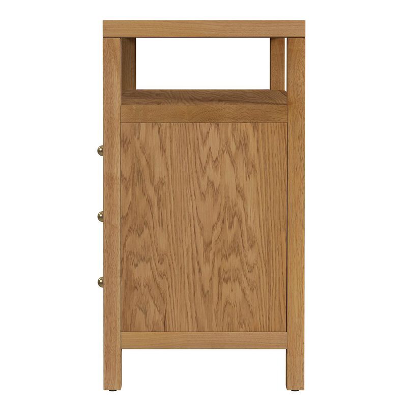 Butler Specialty 27 in. W Rectangular Wood 3 Drawer Tall Nightstand with Open Shelf on Top