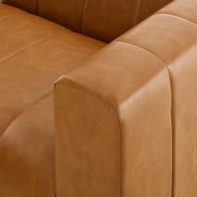 Bartlett Vegan Leather 2-Piece Loveseat Tan EEI-4513-TAN image number 6