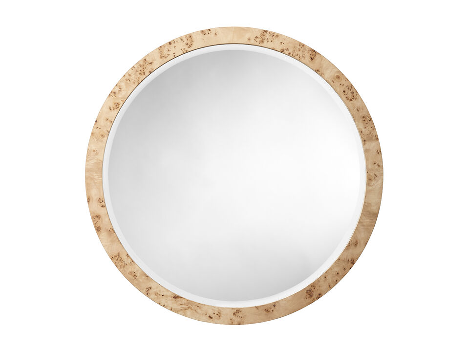 Chandler Round Mirror, Natural