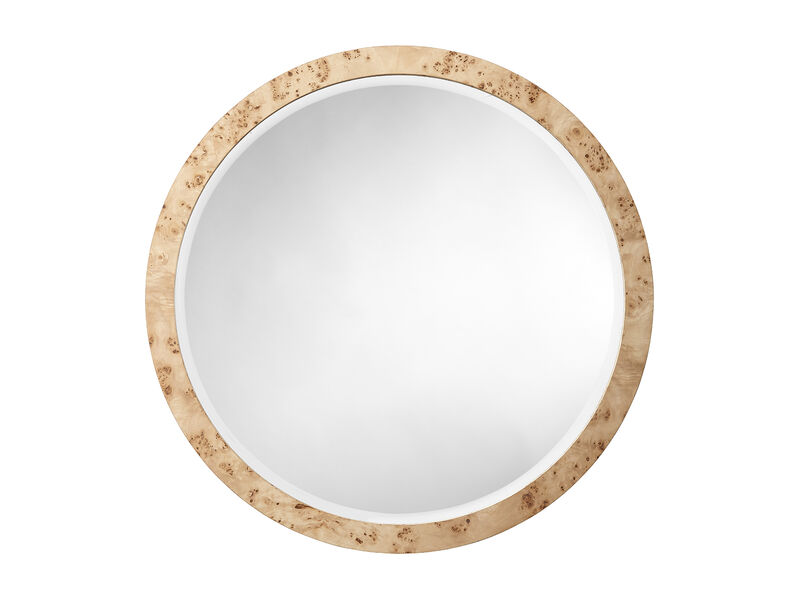Chandler Round Mirror, Natural