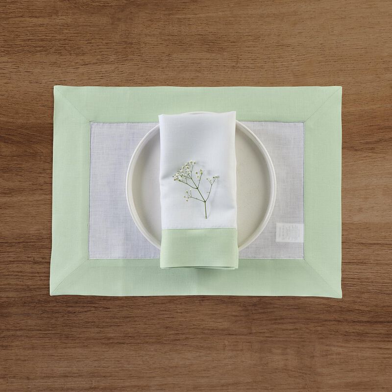 Solino Home 100% Pure Linen Dinner Napkins 20 x 20 Inch Set of 4 - Contempo