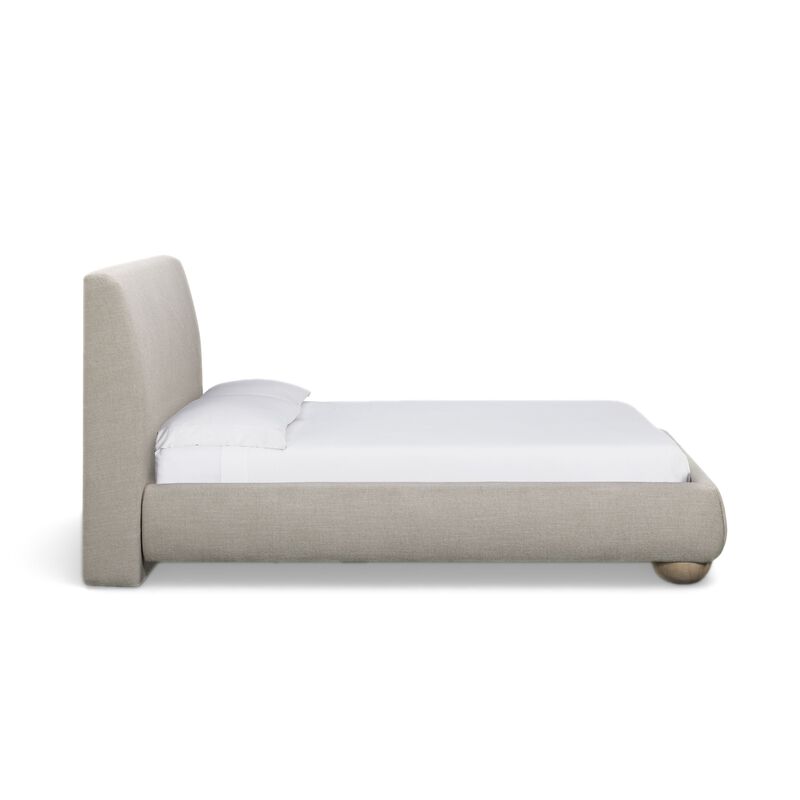 Rayne Honey Textured Fabric King Bed image number 2