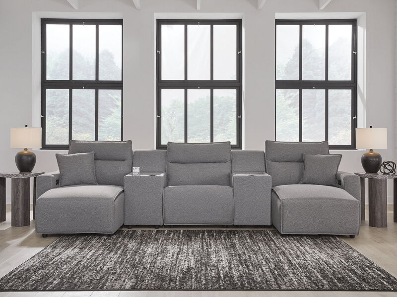 ModMax II 5-Piece Power Reclining Sectional with Chaise and Console image number 1