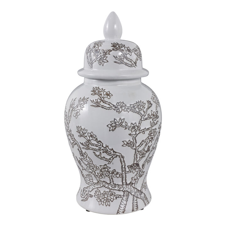 Cherry Blossom Temple Jar