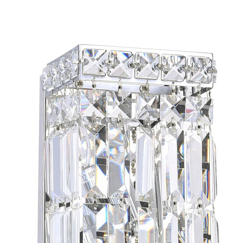 CWI Lighting Colosseum 2 Light Bathroom Sconce With Chrome Finish