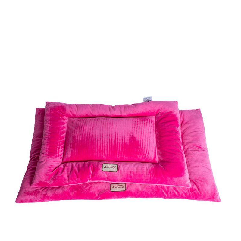 Armarkat Medium Pet Bed Mat With Poly Fill Cushion In Vibrant Pink