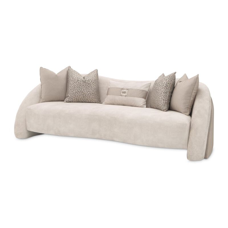 Michael Amini Mod Dream Standard Sofa - Rich Champagne image number 9