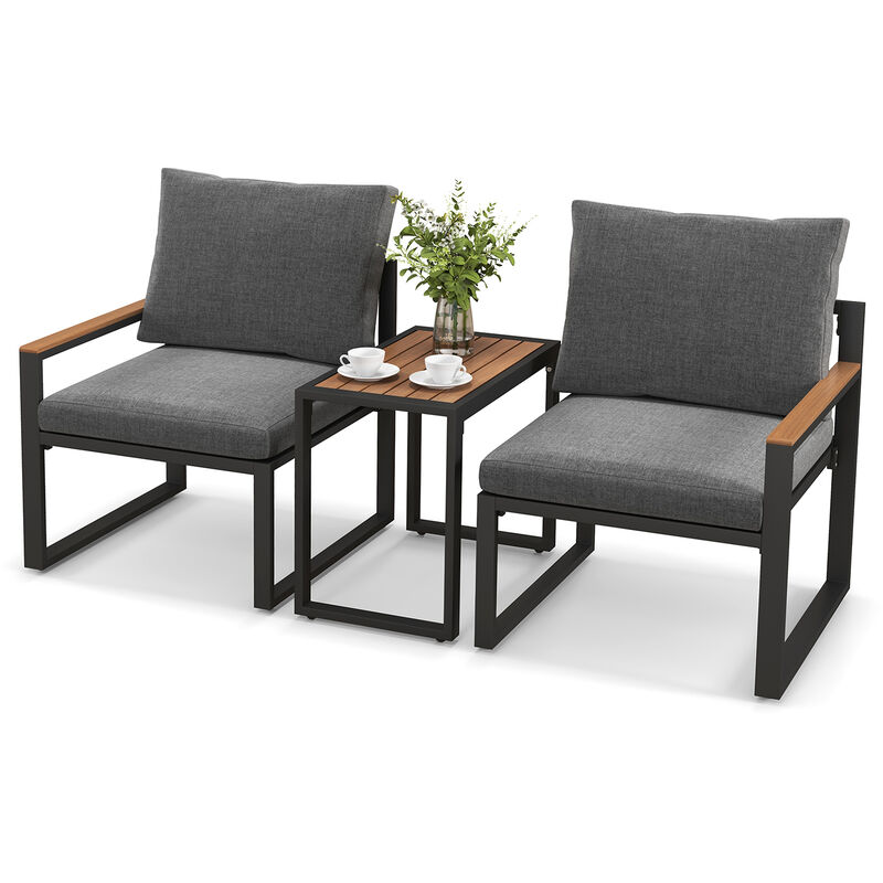 Outdoor Conversation Set with Soft Cushions – Comfortable Patio Seating
