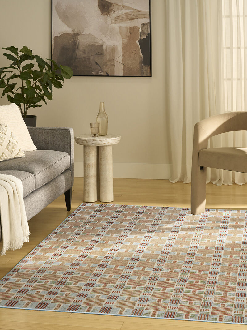 Nordic NRC14 Rust/Multicolor 4' x 6' Rug