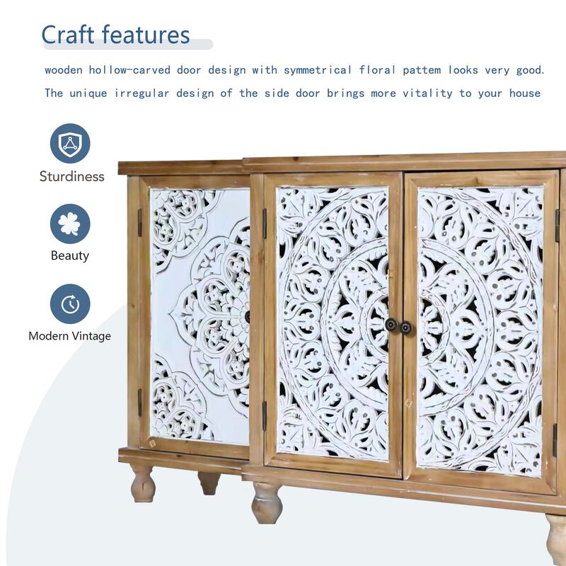 Flofpo Hollow-Carved Accent Sideboard image number 7