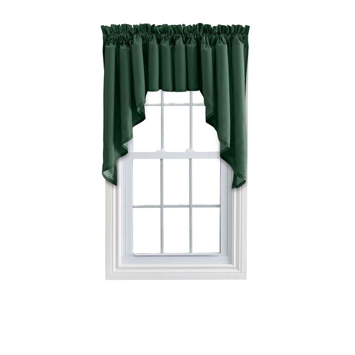 Ellis Stacey 3"Rod Pocket High Quality Fabric Solid Color Window Lined Swag Set 126"x36" Harvest