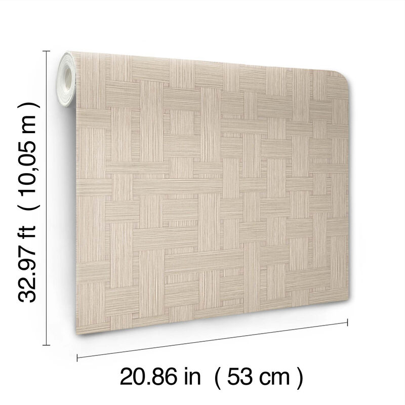 Basketry Wheat Wallpaper (Set of 2) image number 3
