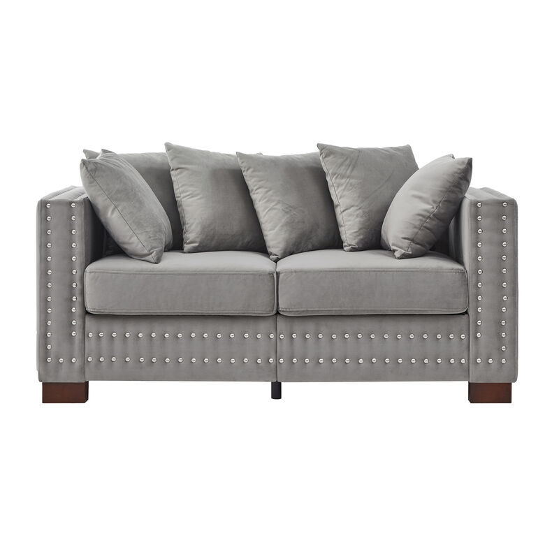 Modern Design Living Room Sofa Square armrest image number 0