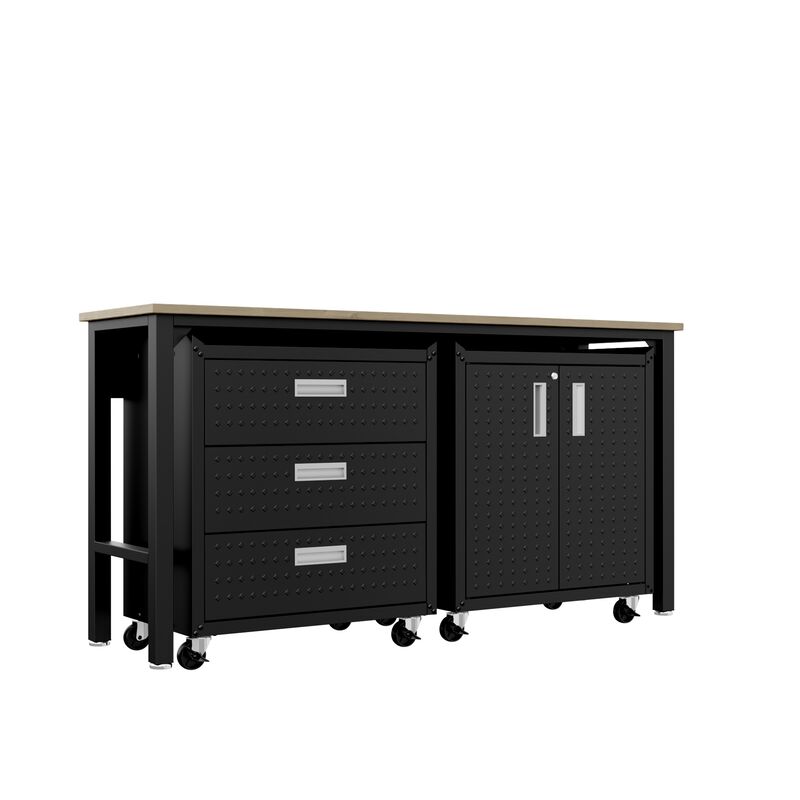 Fortress Dark Gray 3-Piece Garage Set