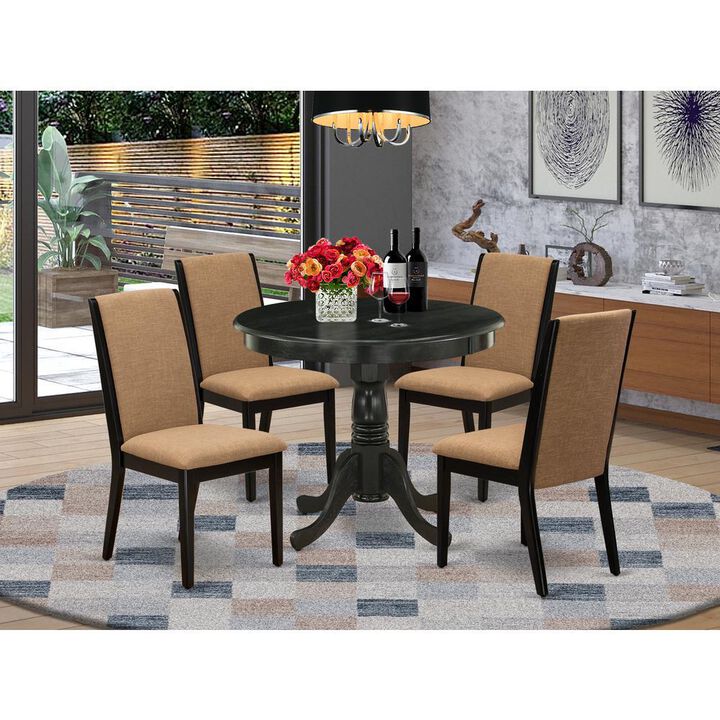 Dining Room Set Wirebrushed Black