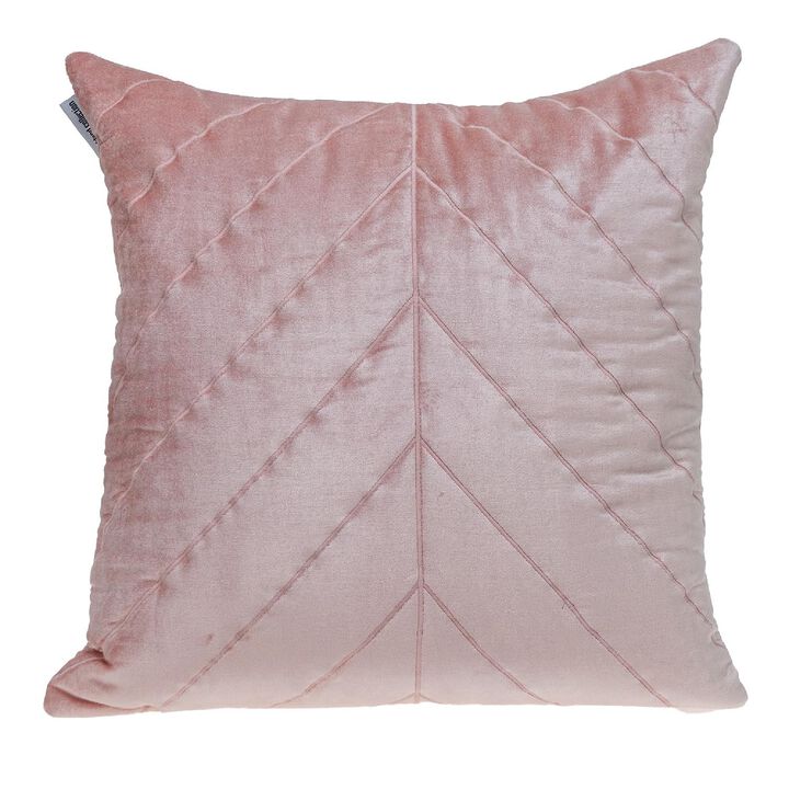 20" Pink Symmetry Stitch Pattern Throw Pillow