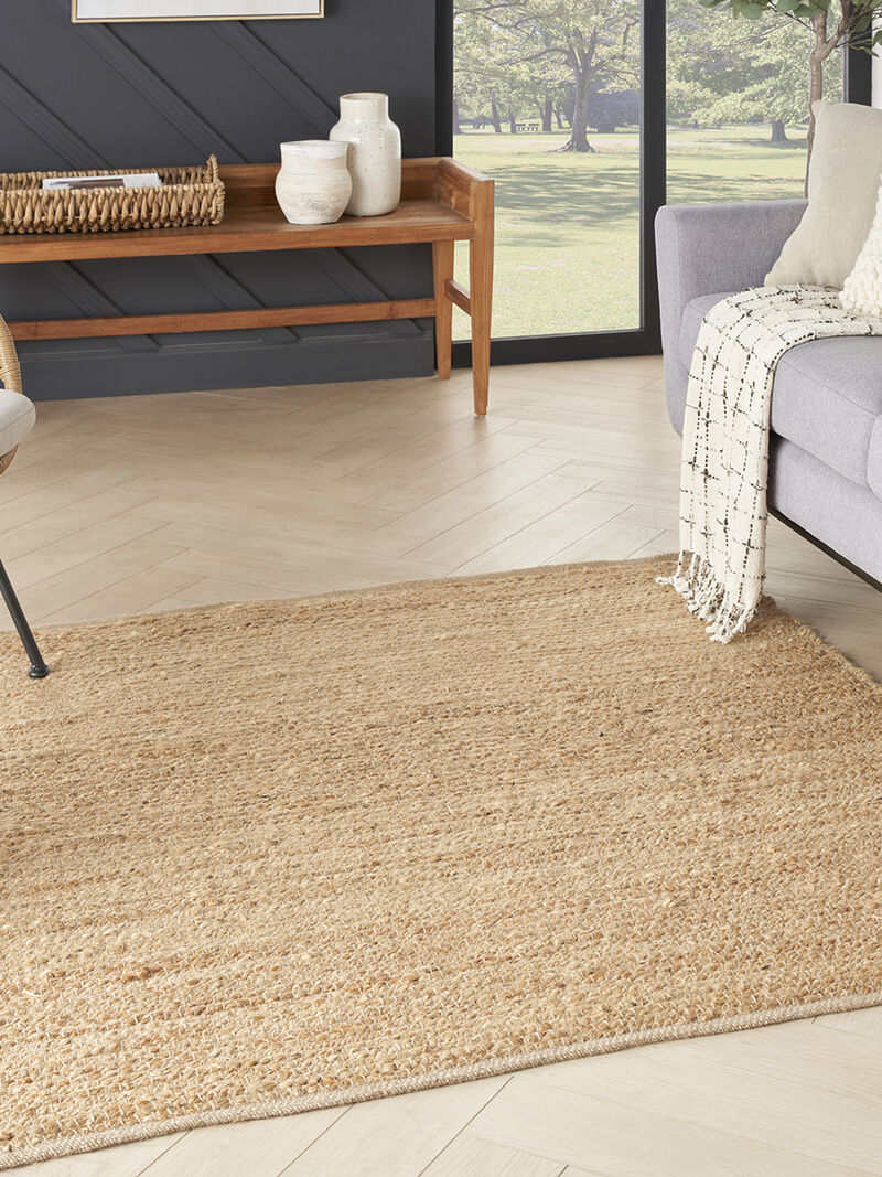 Natural Jute NJT01 Natural 5' x Square Rug