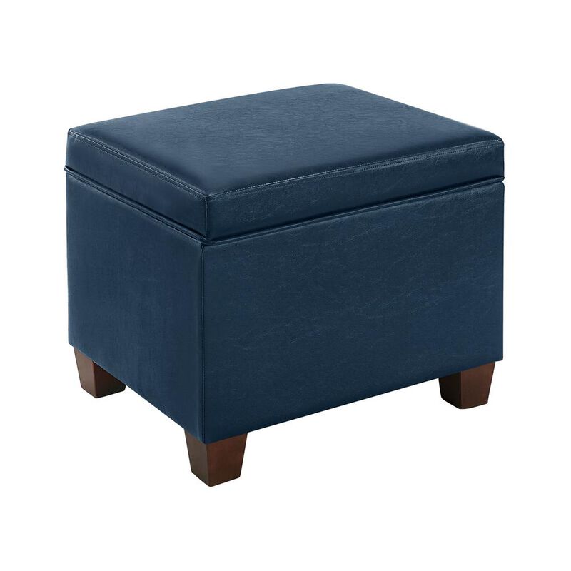 Convenience Concepts Madison Storage Ottoman Blue