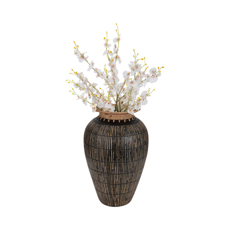 Terracotta, 19" Lines Vase image number 1