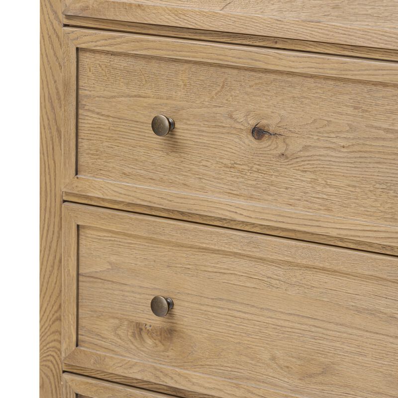 Geoffrey Worn Oak Tall Dresser