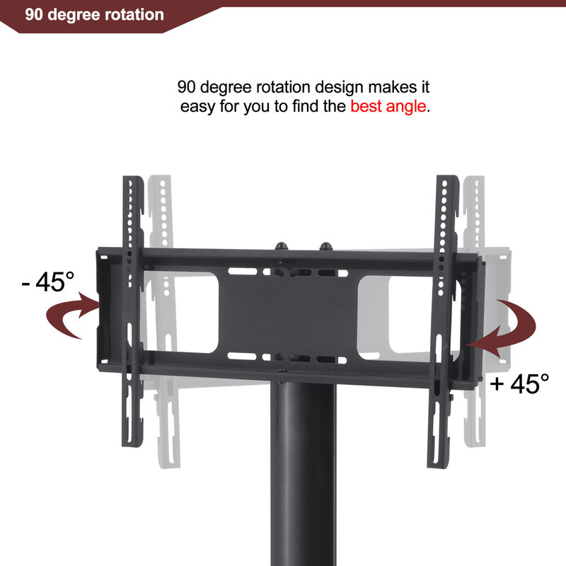Streamdale Multi-Function TV Stand Height Adjustable Bracket Swivel 3-Tier image number 8