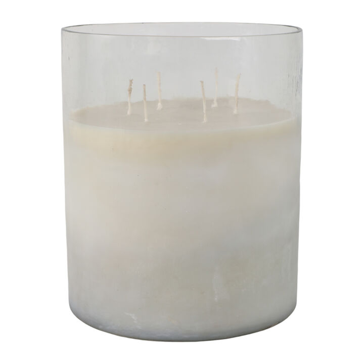 Jasmine Frosted Glass Candle