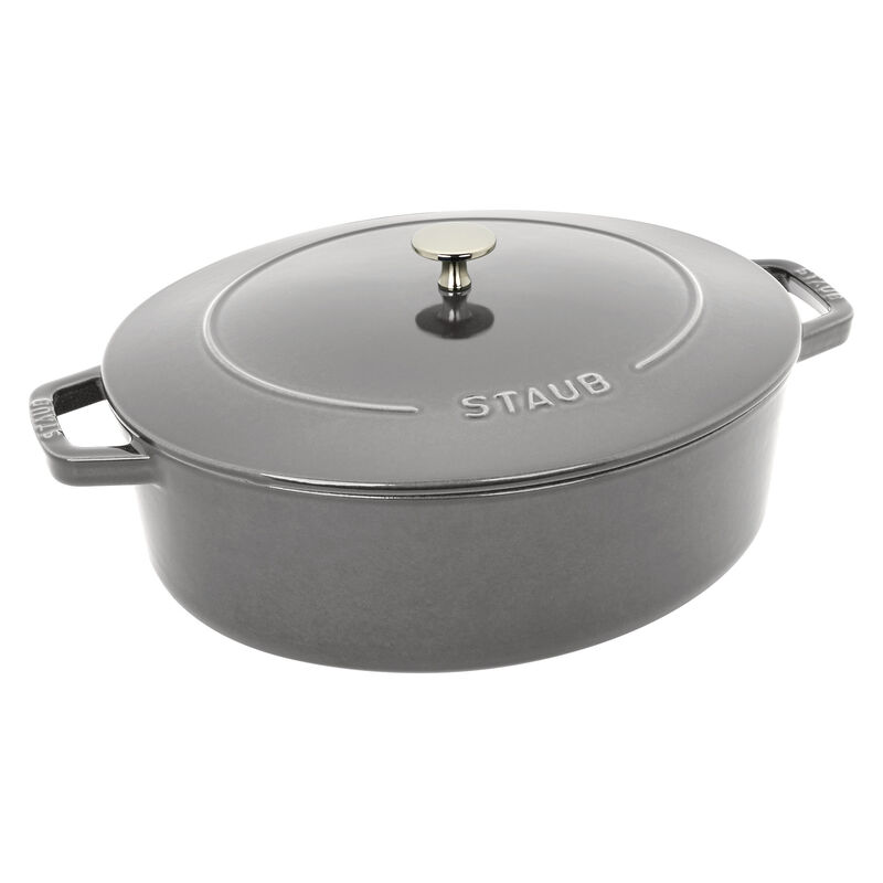 Staub Cast Iron 6.25-qt Shallow Oval Dutch Oven